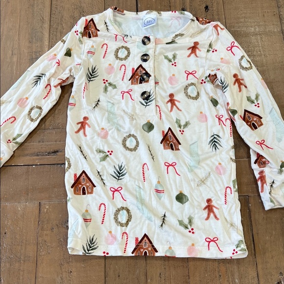 Lou Lou & co buddy holiday pajamas 12-24 months gingerbread Christmas 2 piece - Picture 3 of 12